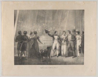 Napoleon and Josephine Visiting the Studio of David