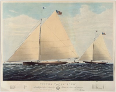 Cutter Yacht "Scud" of Philadelphia - Modelled by Robert L. Stevens