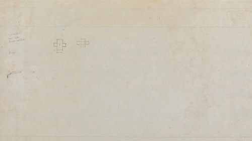 Page from a Scrapbook containing Drawings and Several Prints of Architecture