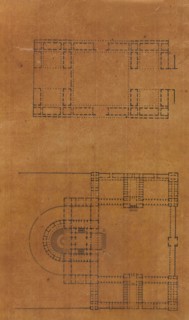 Page from a Scrapbook containing Drawings and Several Prints of Architecture