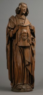 Angel with handkerchief of Saint Veronica, French, ca. 1500.