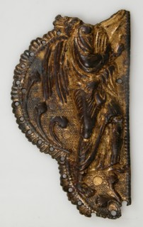 Morse Fragment with the Archangel Gabriel, French, ca. 1250.