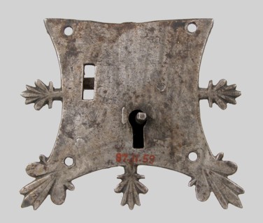 Mortise lock, French, 14th century.