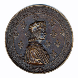Medal, Louis XII & Anne Of Brittany, French, 15th century.