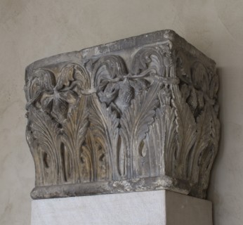 Impost Block with Acanthus Decoration, French, 12th century.