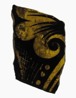 Glass Fragment, French, 12th century.
