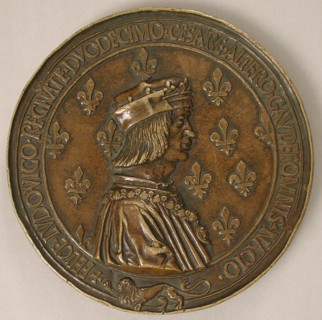 Medal Louis XII, King of France (r. 1498-15155), and Anne of Brittany (1476-1514), French, ca. 1499.
