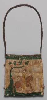 Purse with scenes from the story of Patient Griselda, French, 14th century.