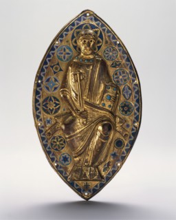 Plaque with Saint Peter in Glory, French, ca. 1185-1200.