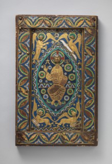 Book-Cover Plaque with Christ in Majesty, French, ca. 1210-20.