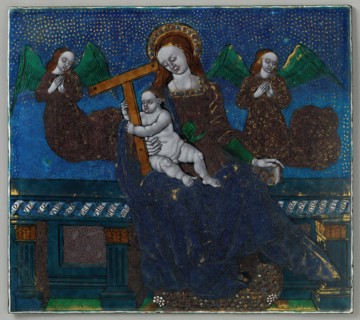 Plaque with the Virgin and Child, French, late 15th-early 16th century.