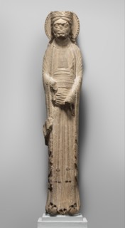Column Statue of a King, French, ca. 1150-60.
