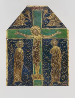 Plaque with the Crucifixion, French, 13th century.