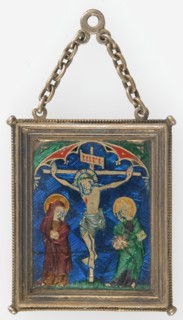 Pendant with the Crucifixion, French (?), 14th century.