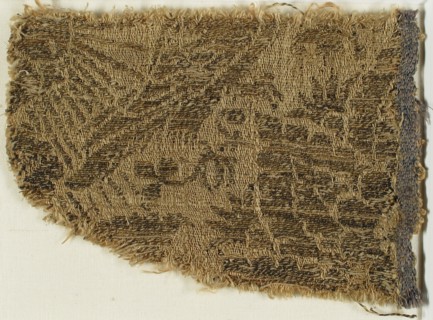 Textile with Eagle, Rayed Sun, and Flowers, Italo-Arabic, 14th century.