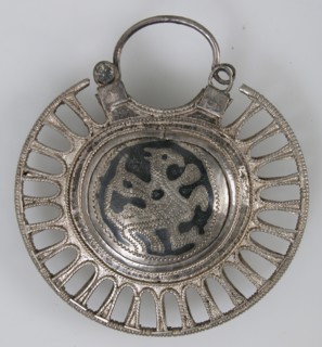 Temple Pendant with Filigree Border, Kievan Rus', 11th-12th century.