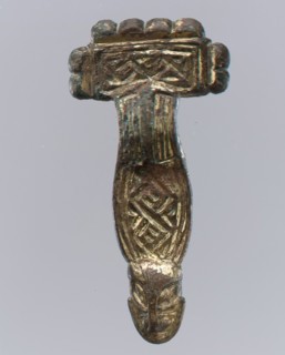 Square-Headed Bow Brooch, Langobardic, first half of 6th century.