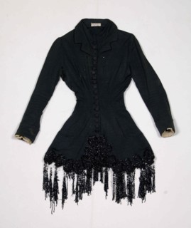Afternoon bodice, American, 1880-85.