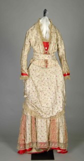 Afternoon dress, American, ca. 1883.