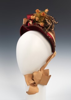 Bonnet, American, ca. 1887.
