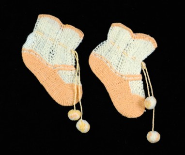 Bootees, American, 1840-60.