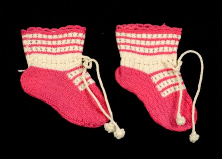 Bootees, American, 1850-70.