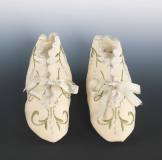 Bootees, American, 1870-90.