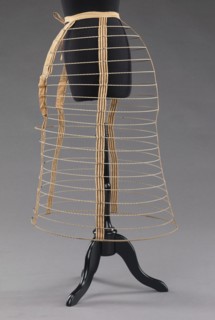 Cage crinoline, American, 1870-72.