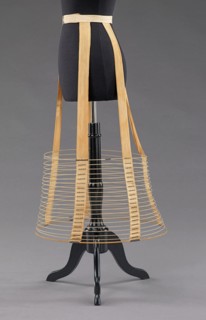 Cage crinoline, American, ca. 1875.