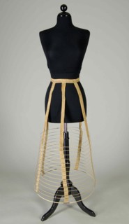 Cage crinoline, American, ca. 1878.