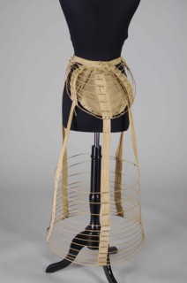 Cage crinoline, American, ca. 1880.