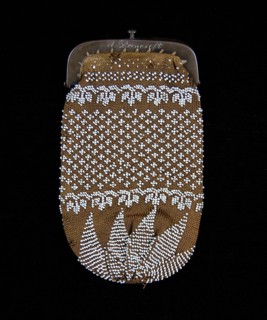 Coin purse, American, 1820-40.