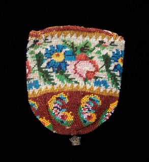 Coin purse, American, 1830-60.