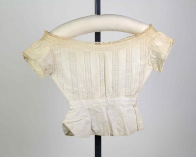 Corset cover, American, 1860.