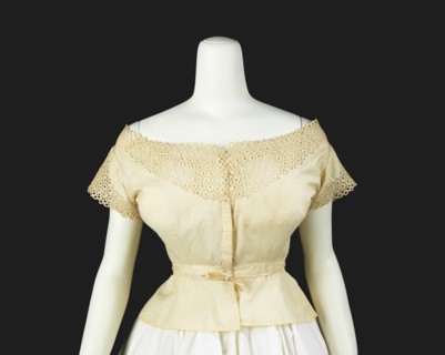 Corset cover, American, 1864-68.