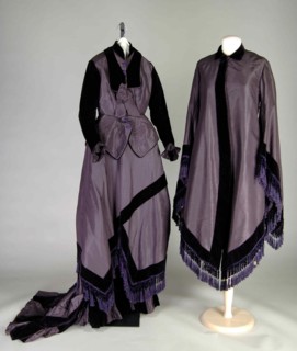 Dinner ensemble, American, 1876.