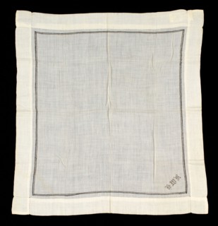 Handkerchief, American, third quarter 19th century.