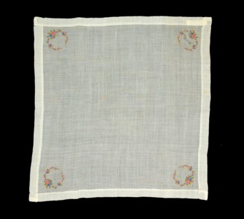 Handkerchief, American, third quarter 19th century.