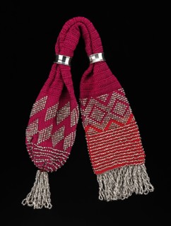 Miser's purse, American, 1840-60.