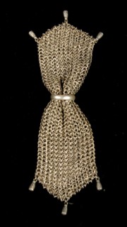 Miser's purse, American, third quarter 19th century.