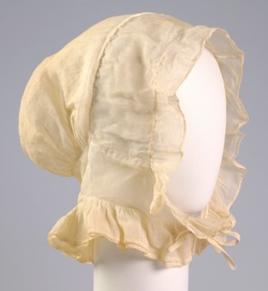 Nightcap, American, first quarter 19th century.
