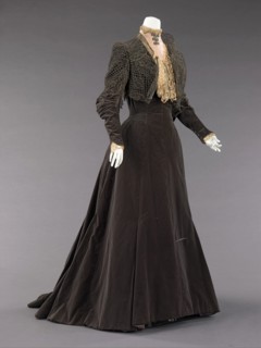 Afternoon dress, French, 1889.