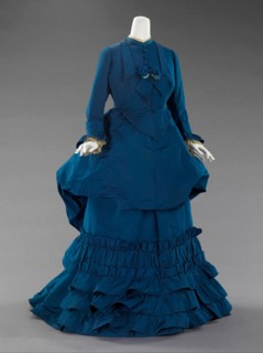Afternoon dress, French, ca. 1872.