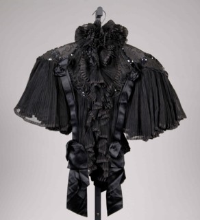 Evening cape, French, ca. 1895.