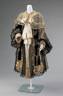 Evening coat, French, 1895-1905.