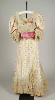 Evening dress, French, 1896-97.