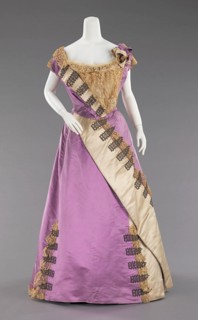 Evening dress, French, ca. 1892.