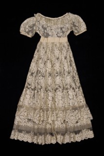 Evening dress, probably American, ca. 1825.