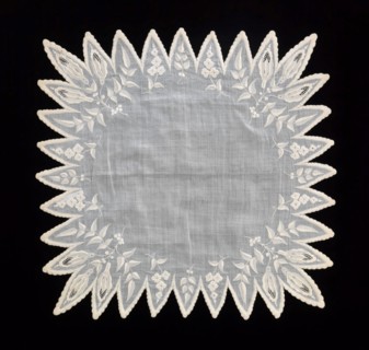 Handkerchief, probably American, second quarter 19th century.