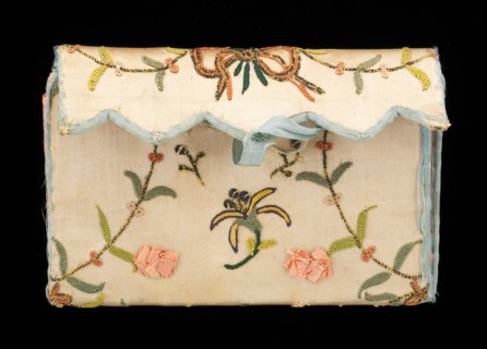 Purse, probably American, fourth quarter 18th century.